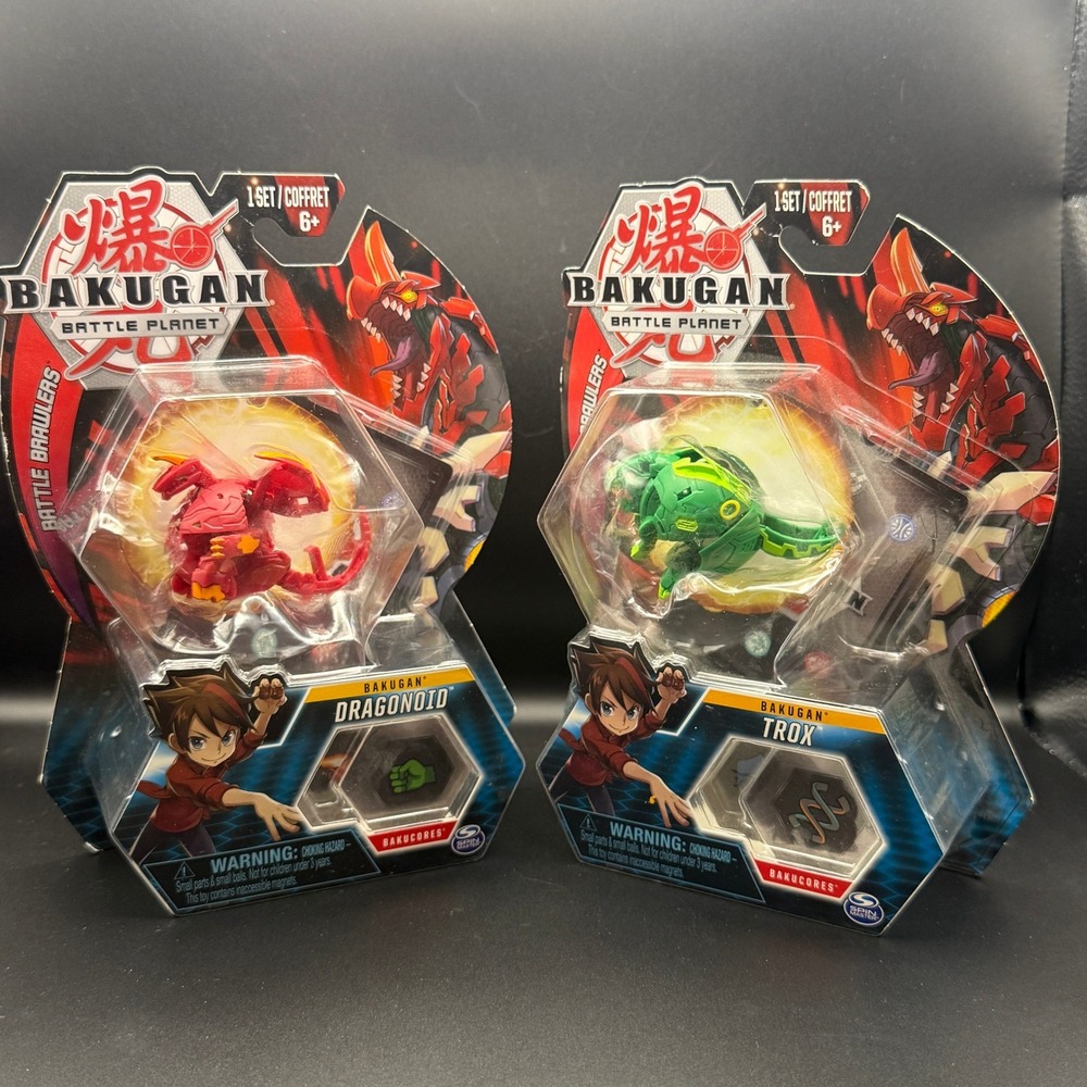 Bakugan Battle Planet Dragonoid and Trox Set of 2 New In Box 6045147
